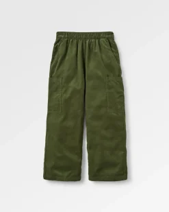 Someday Organic Cotton Corduroy Cropped Pant - Fir Tree
