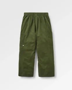 Someday Organic Cotton Corduroy Cropped Pant - Fir Tree