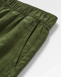Someday Organic Cotton Corduroy Cropped Pant - Fir Tree