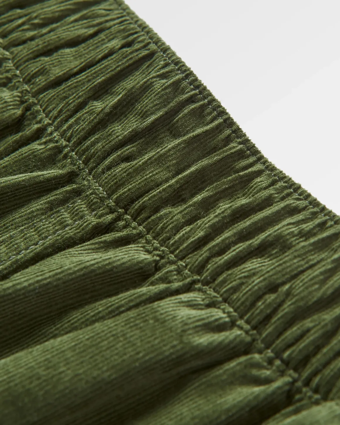 Someday Organic Cotton Corduroy Cropped Pant - Fir Tree