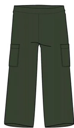 Someday Organic Cotton Corduroy Cropped Pant - Fir Tree