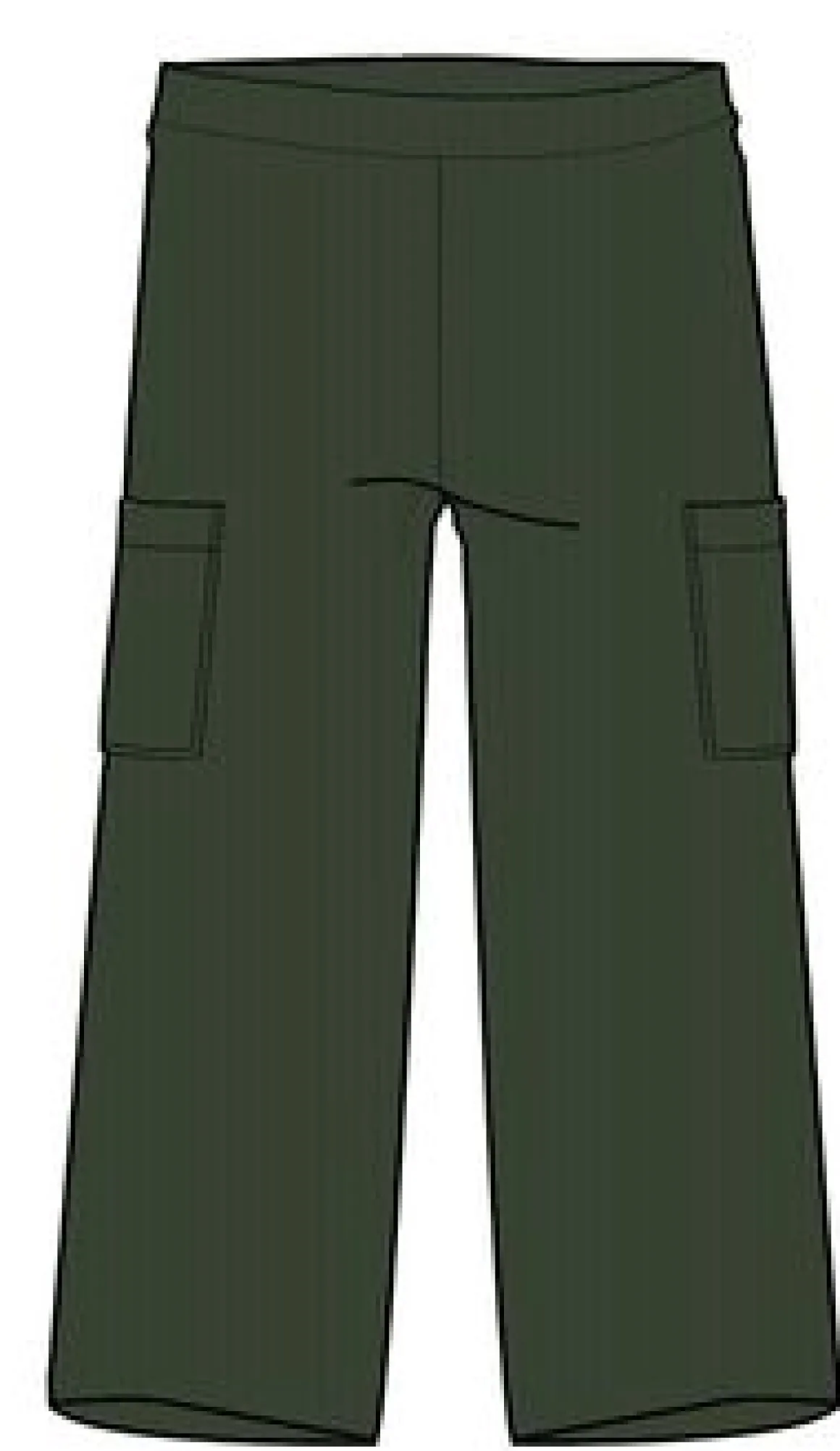 Someday Organic Cotton Corduroy Cropped Pant - Fir Tree