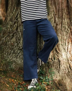 Someday Organic Cotton Corduroy Pant - Dark Denim