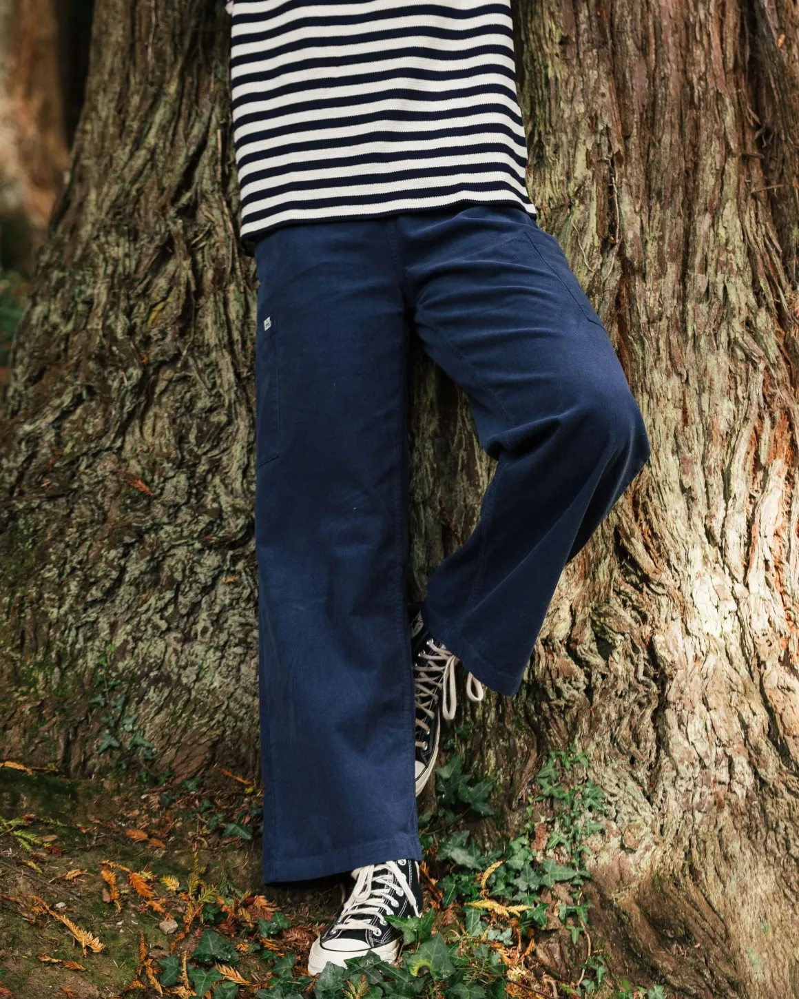 Someday Organic Cotton Corduroy Pant - Dark Denim