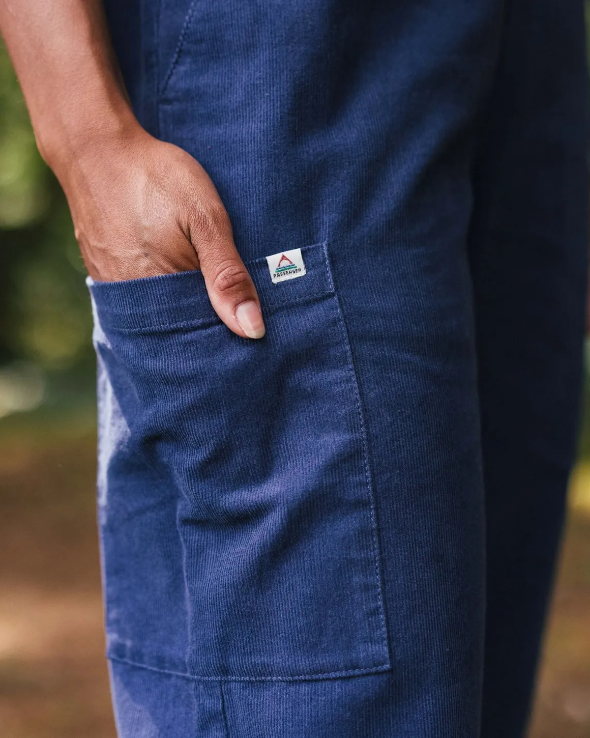 Someday Organic Cotton Corduroy Pant - Dark Denim