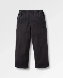 Someday Organic Cotton Corduroy Cropped Pant - Black