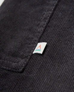 Someday Organic Cotton Corduroy Cropped Pant - Black