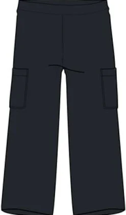 Someday Organic Cotton Corduroy Cropped Pant - Black