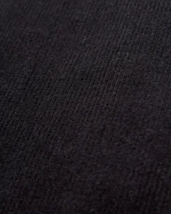 Someday Organic Cotton Corduroy Cropped Pant - Black