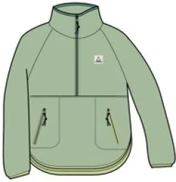 Sorrel Recycled Polar Fleece - Green Fig