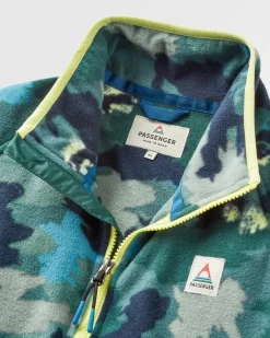 Sorrel Recycled Polar Fleece - Alpine Camo Rain Forest