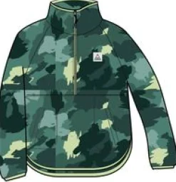 Sorrel Recycled Polar Fleece - Alpine Camo Rain Forest