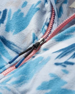 Sorrel Recycled Polar Fleece - Abstract Mountain Blue Fog