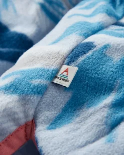 Sorrel Recycled Polar Fleece - Abstract Mountain Blue Fog