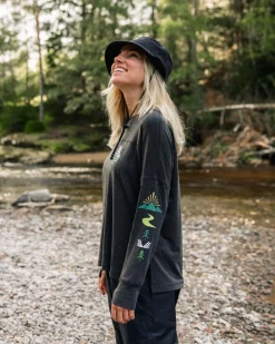 Sorrento Recycled Active Long Sleeve T-Shirt - Black