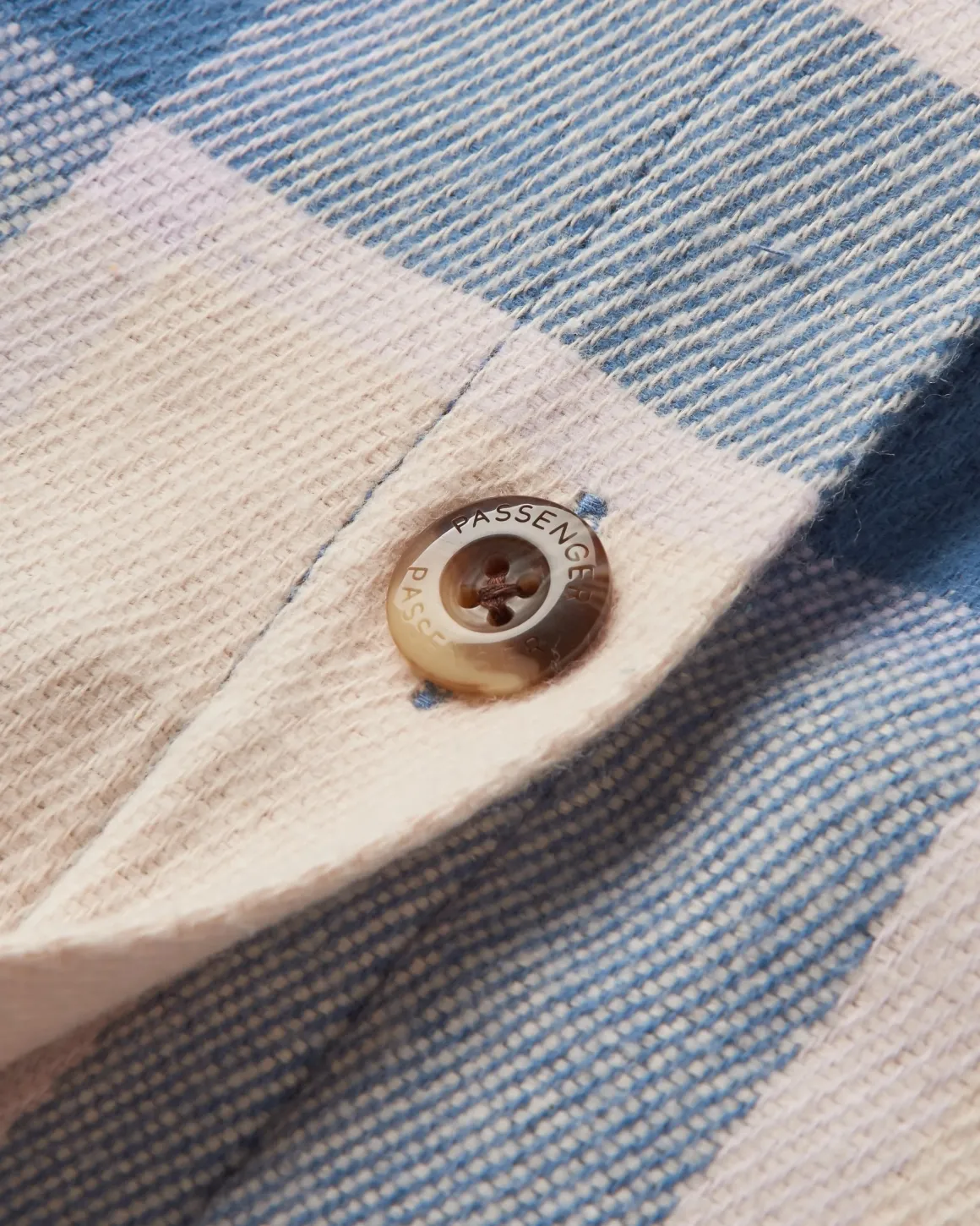 Stella Organic Cotton Long Sleeve Shirt - Provincial Blue Check