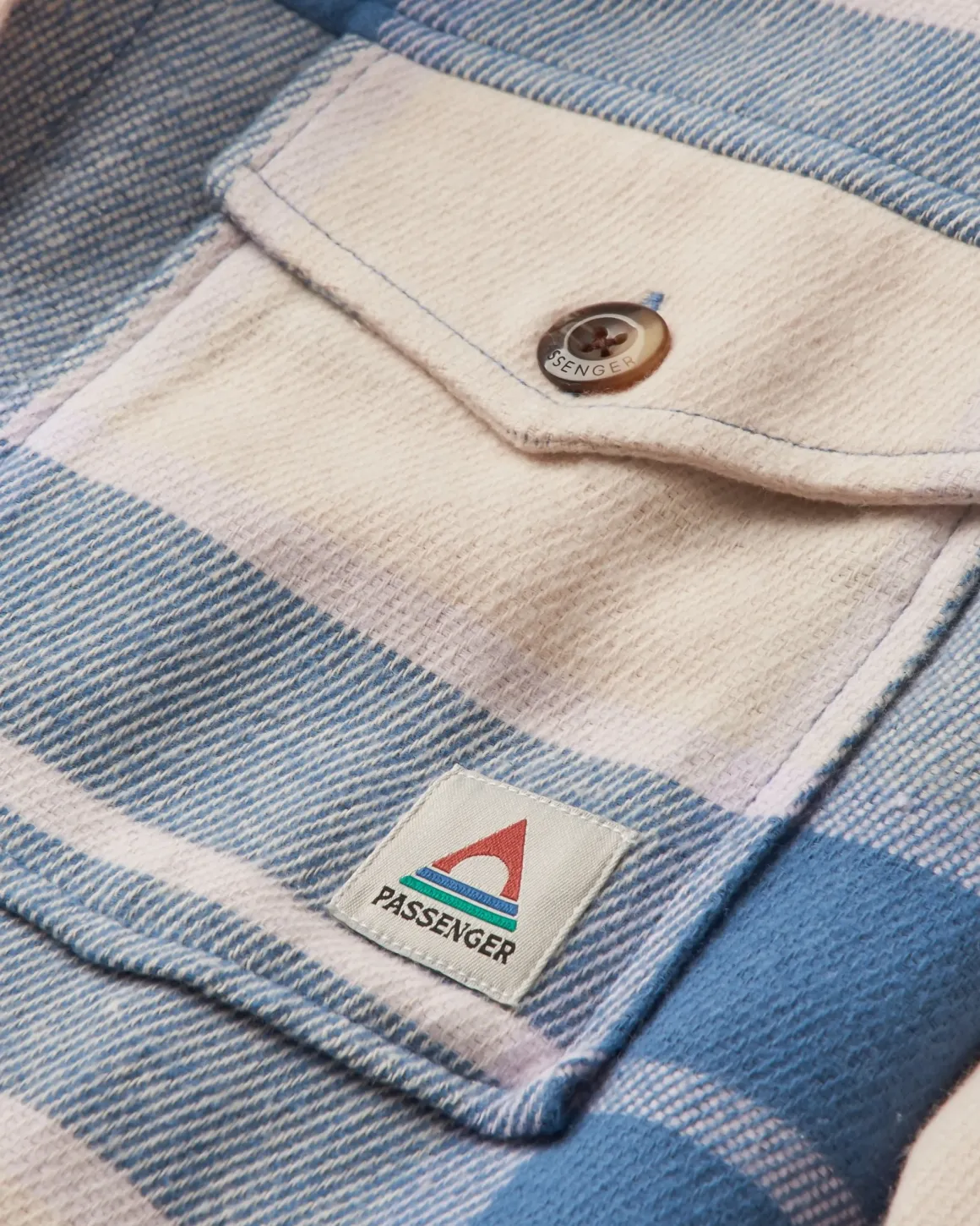 Stella Organic Cotton Long Sleeve Shirt - Provincial Blue Check