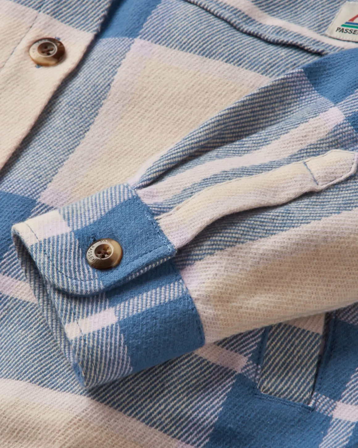 Stella Organic Cotton Long Sleeve Shirt - Provincial Blue Check