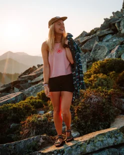 Sunburst Organic Tank Top - Soft Shell Pink