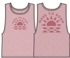 Sunburst Organic Tank Top - Soft Shell Pink