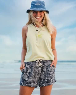 Sunburst Organic Tank Top - Soft Lime Juice