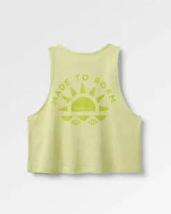 Sunburst Organic Tank Top - Soft Lime Juice