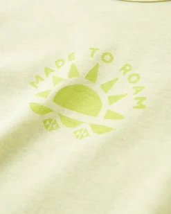 Sunburst Organic Tank Top - Soft Lime Juice