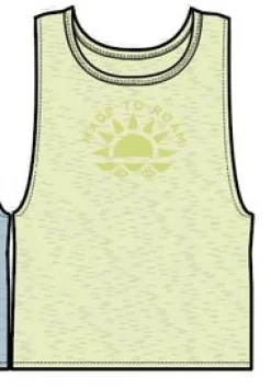 Sunburst Organic Tank Top - Soft Lime Juice
