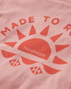 Sunburst Organic T-Shirt - Soft Shell Pink