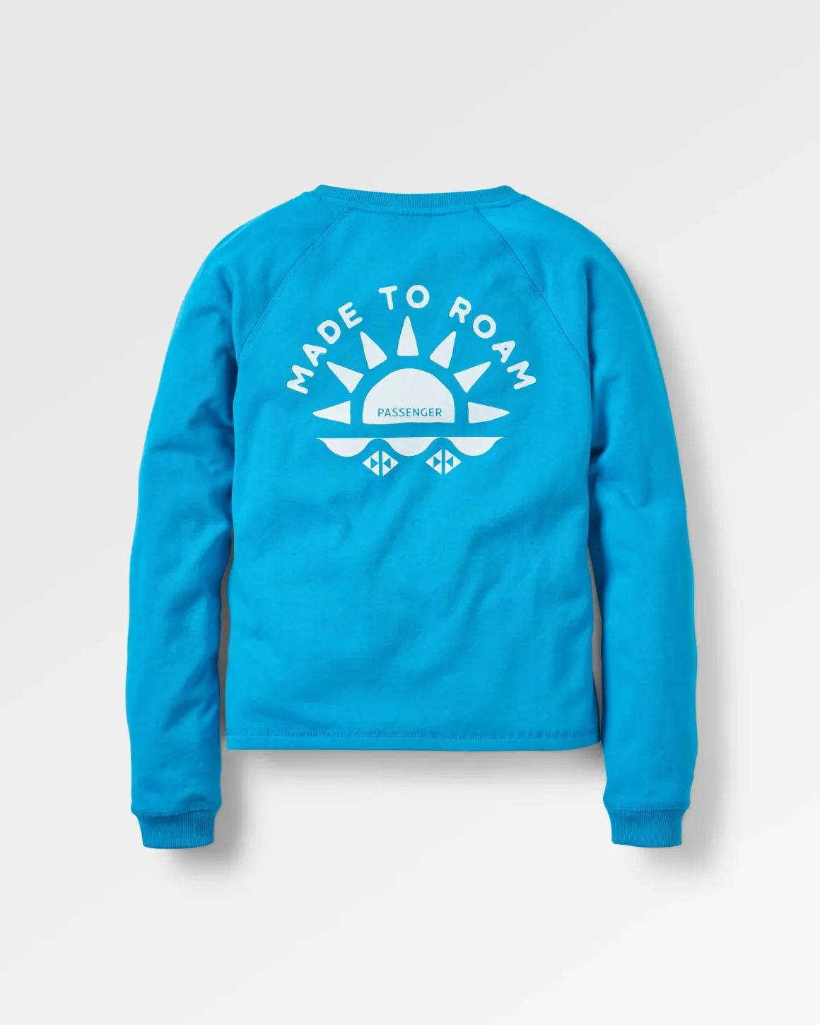 Sunburst Recycled Cotton Sweatshirt - Blue Pool