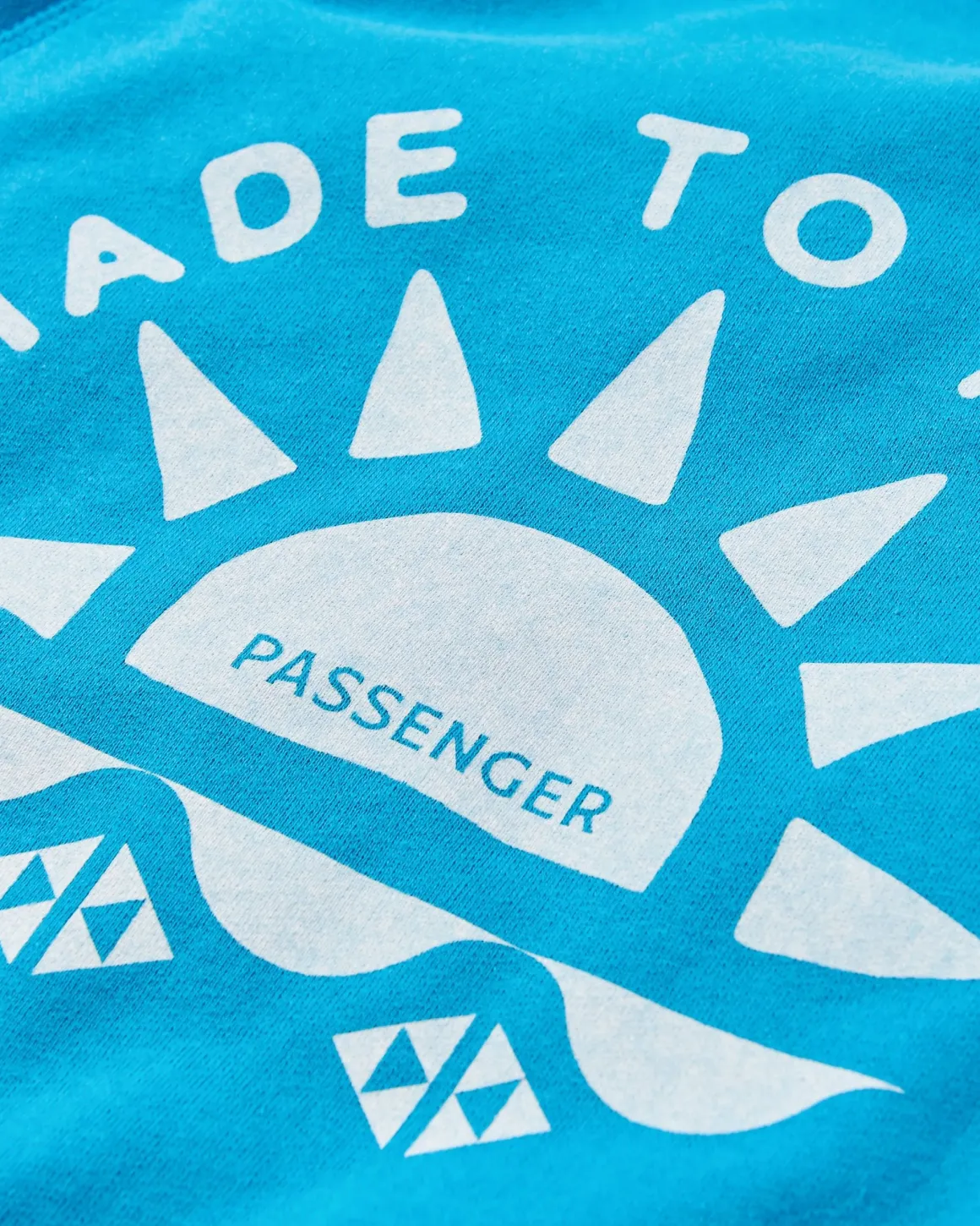 Sunburst Recycled Cotton Sweatshirt - Blue Pool