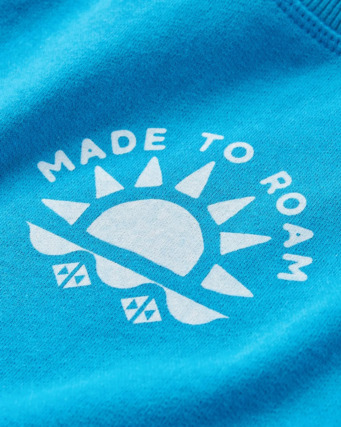 Sunburst Recycled Cotton Sweatshirt - Blue Pool