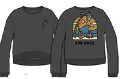 Sundaze Recycled Cotton Sweatshirt - Charcoal
