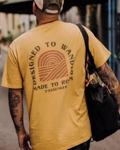 Sundown Recycled Cotton T-Shirt - Mustard Gold