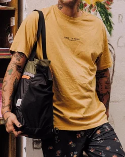 Sundown Recycled Cotton T-Shirt - Mustard Gold