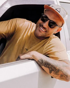 Sundown Recycled Cotton T-Shirt - Mustard Gold