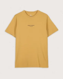 Sundown Recycled Cotton T-Shirt - Mustard Gold