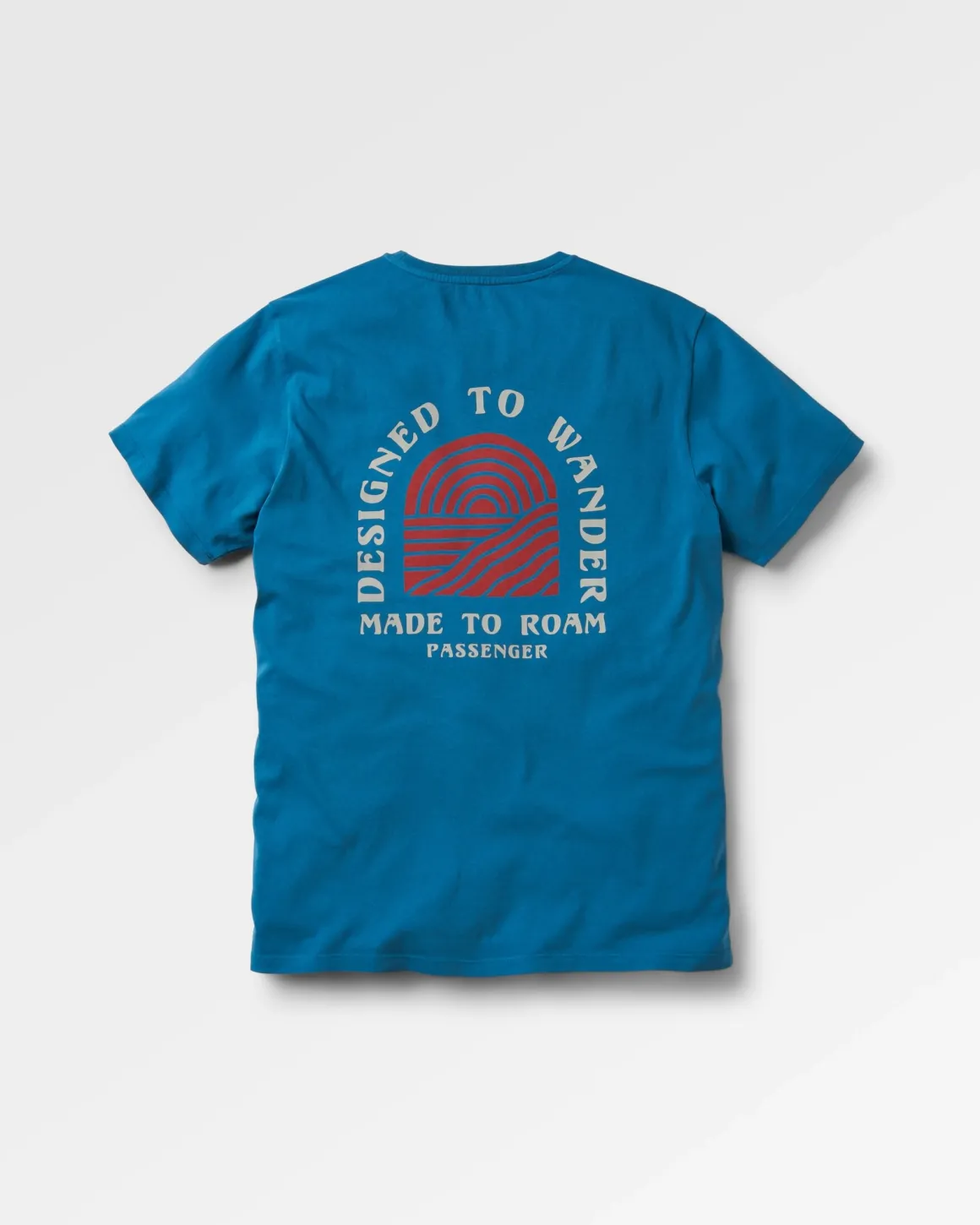 Sundown Recycled Cotton T-Shirt - Blue Steel