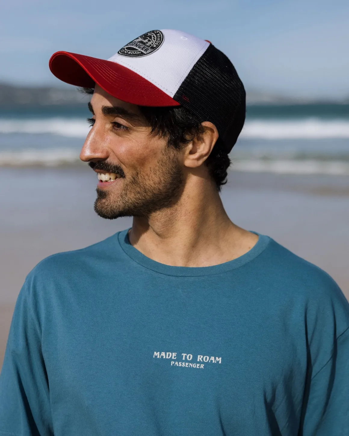 Sundown Recycled Cotton T-Shirt - Blue Steel