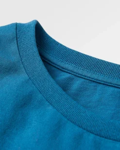 Sundown Recycled Cotton T-Shirt - Blue Steel