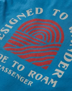 Sundown Recycled Cotton T-Shirt - Blue Steel