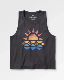 Sunray Recycled Cotton Tank Top - Black