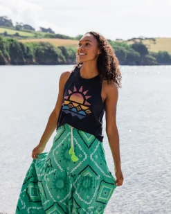 Sunray Recycled Cotton Tank Top - Black