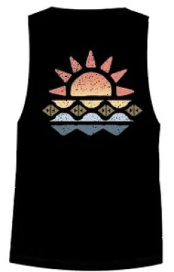 Sunray Recycled Cotton Tank Top - Black