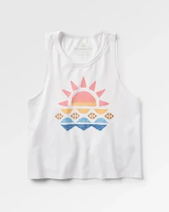 Sunray Recycled Cotton Tank Top - White