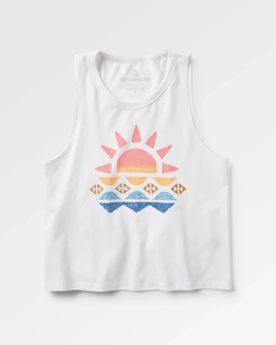 Sunray Recycled Cotton Tank Top - White