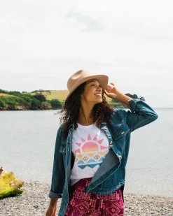 Sunray Recycled Cotton Tank Top - White