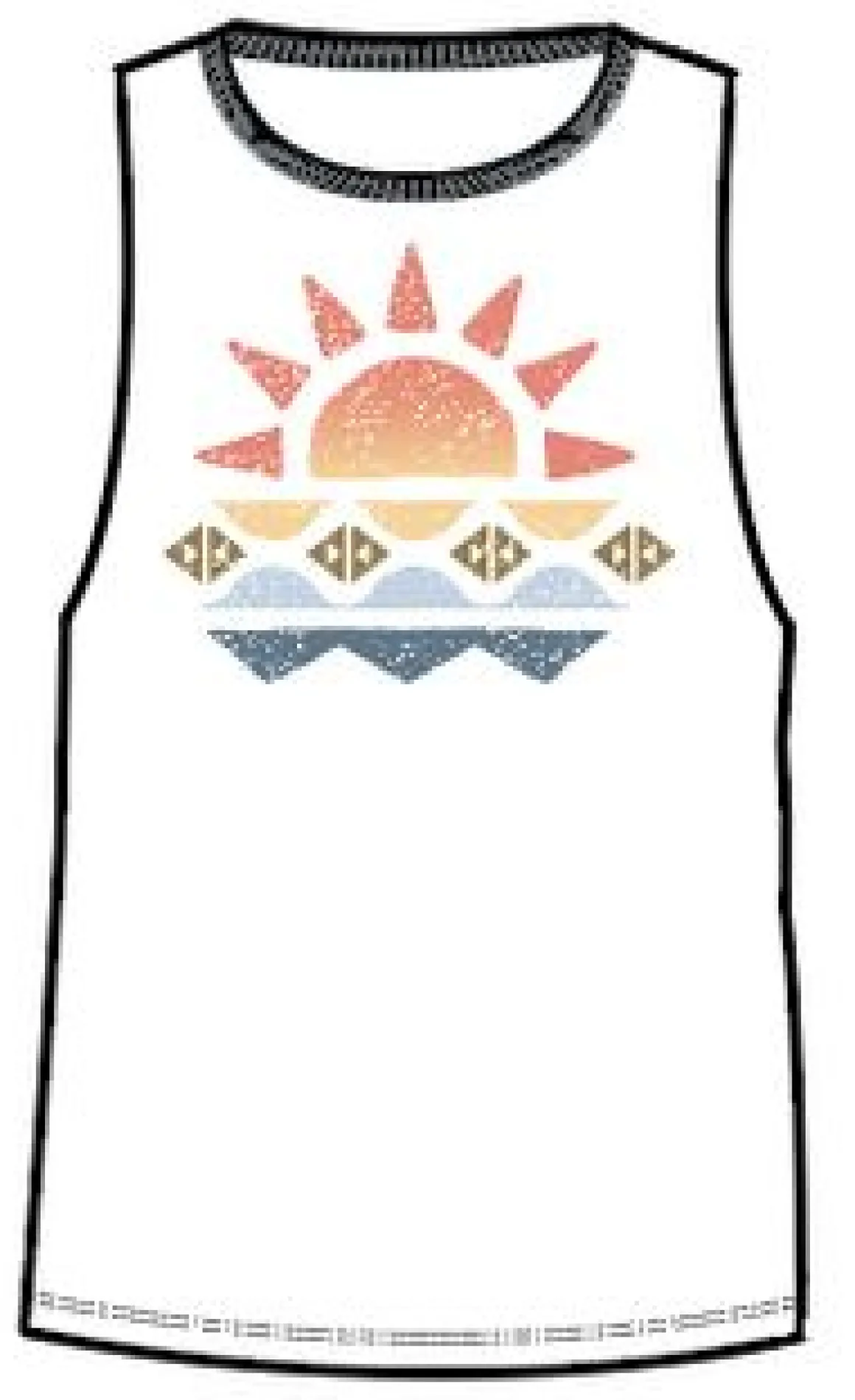 Sunray Recycled Cotton Tank Top - White