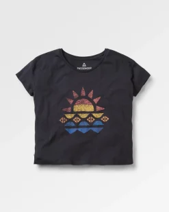 Sunray Recycled Cotton T-Shirt - Black