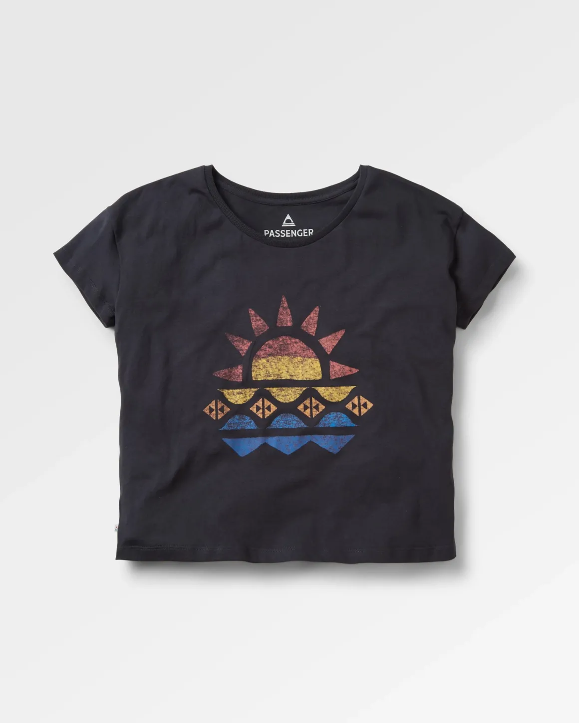 Sunray Recycled Cotton T-Shirt - Black